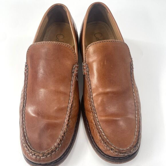 COLE HAAN AIR DELANCY MEN'S COMFORT LOAFERS LEATHER BROWN US SZ 8.5 MEDIUM - Picture 3 of 7